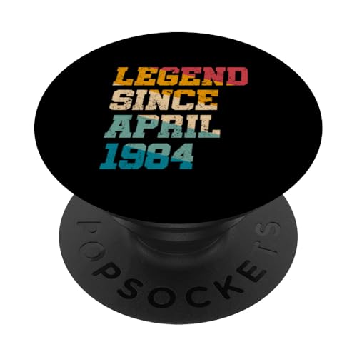 Comprar Ideas para regalar Leyenda Desde Abril 1984 Funny 41 Años 41 Cumpleaños PopSockets PopGrip Adhesivo Rebajas 2025 | regaloscumple.com