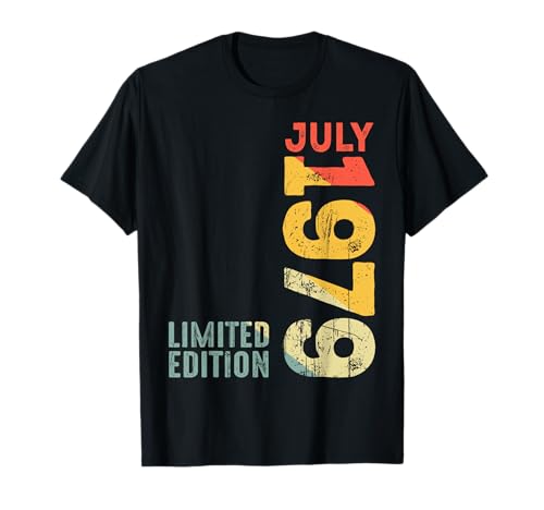 Comprar Mes Julio 1979 Año 1979 Retro Catálogo 1979 Vintage 1979 Desde 1979 Camiseta Ofertas 2025 | regaloscumple.com