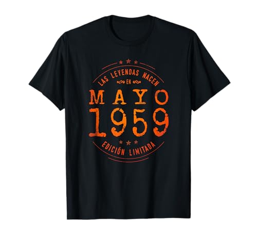 Comprar 63 años Cumpleaños Las Leyendas nacen en Mayo 1959 Camiseta Top Regalos Precio 2025 | regaloscumple.com