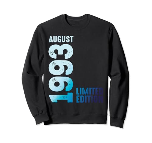 Consigue ahora Agosto 1993 Año Cumpleaños 1993 Retro 1993 Vintage Edición Limitada Sudadera Rebajas 2024 | regaloscumple.com