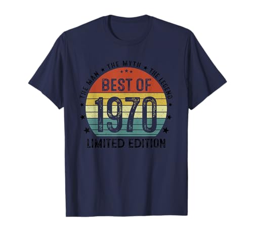 Comprar Best Of 1970 Regalo Hombre 55 Años Catálogo 55 Cumpleaños Decoración Camiseta Rebajas 2024 | regaloscumple.com