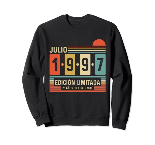 Consigue ahora BlackFriday 25 Años Julio 1997 Leyenda Regalo 25 Cumpleaños Sudadera Ofertas 2025 | regaloscumple.com