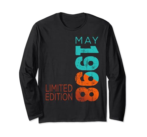 Comprar Mes Cumpleaños mayo 1998 Año 1998 Retro 1998 Vintage 1998 Manga Larga Top Precio 2024 | regaloscumple.com