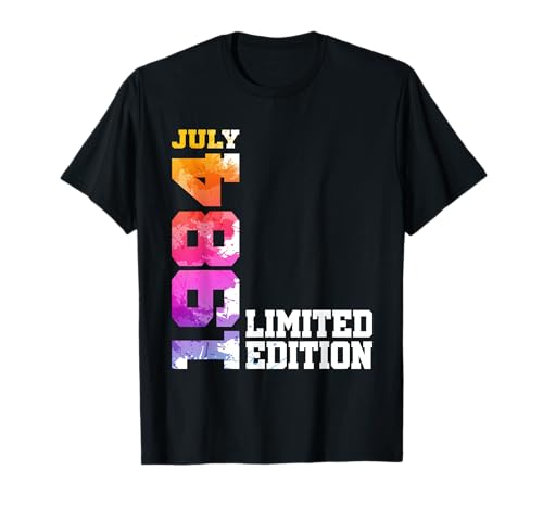 Comprar 40 Años Cumpleaños Hombre Mujer Navidad Nacido en Julio 1984 Camiseta Top Precio 2025 | regaloscumple.com