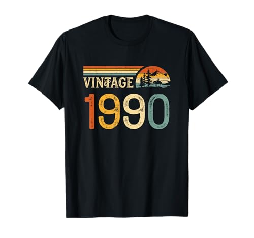 Consigue ahora Retro Vintage 1990 Hombre Mujer - Nacido En Promoción 1990 Camiseta Rebajas 2024 | regaloscumple.com
