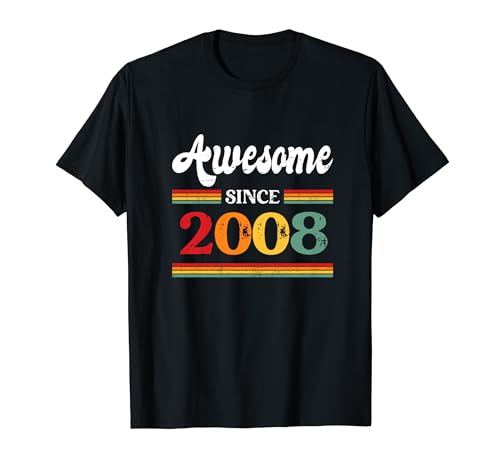 Consigue ahora Impresionante Cumpleaños fiesta cumpleaños vintage leyenda desde 2008 Camiseta Rebajas 2024 | regaloscumple.com