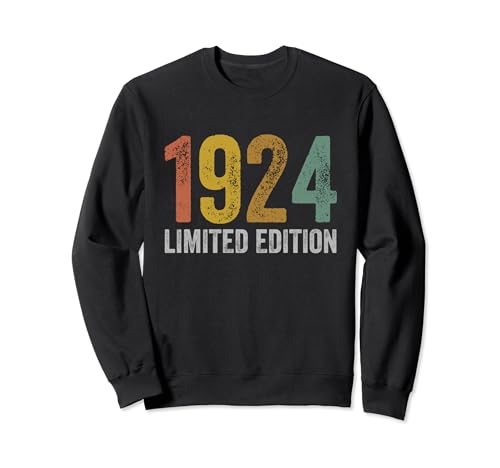 Consigue ahora Regalos Cumpleaños 1924 Sudadera Top Precio 2024 | regaloscumple.com