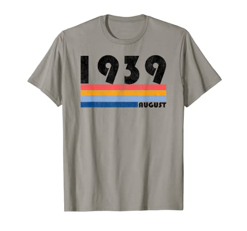 Comprar Regalo cumpleaños 79 Retro Born in August of Promoción 1939 Camiseta Camiseta Rebajas 2025 | regaloscumple.com