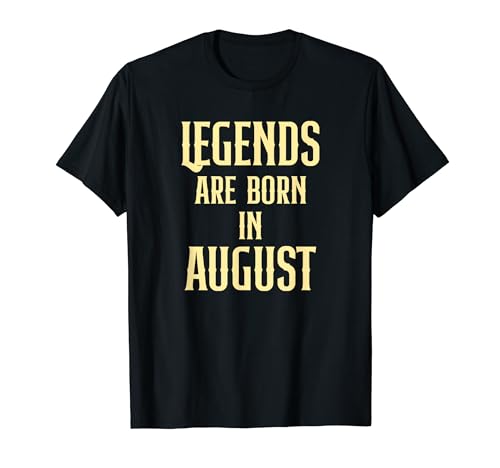 Comprar Agosto Cumpleaños Navidad Regalo Leyenda Camiseta Ofertas 2023 | regaloscumple.com