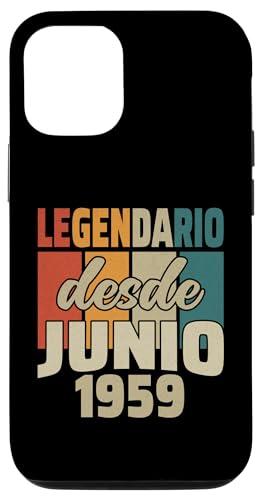 Consigue ahora Carcasa Ideas para regalar para iPhone 14 Legendario Desde Junio 1959 - Cumpleaños 65 Años Rebajas 2024 | regaloscumple.com