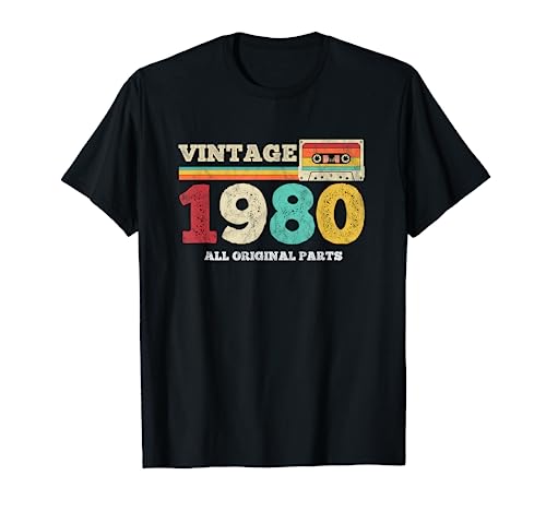 Comprar Cumpleaños regalo 40 - Lo mejor Cumpleaños 1980 casete Camiseta Top Precio 2024 | regaloscumple.com