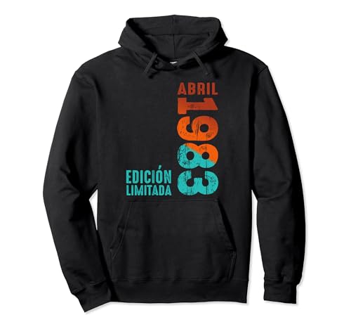 Comprar Edición limitada Abril Navidad 1983 Retro 1983 Vintage 1983 Sudadera con Capucha Rebajas 2024 | regaloscumple.com
