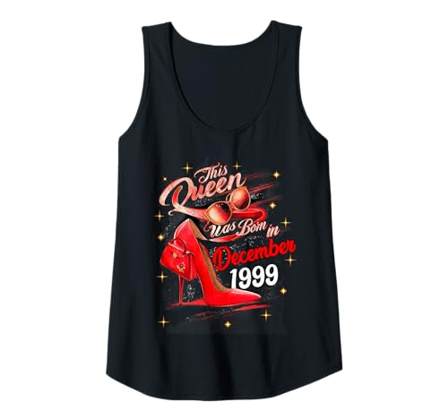Consigue ahora Mujer Esta Reina Nació en Navidad Diciembre 1999 Cumpleaños Diciembre Mujeres Camiseta sin Mangas Rebajas 2025 | regaloscumple.com