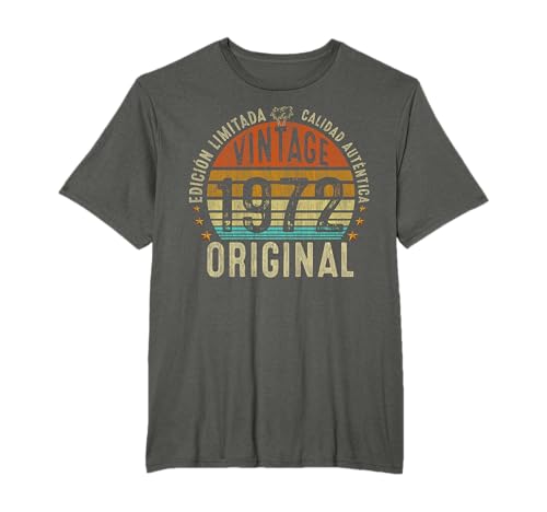 Comprar 52 Años Regalo Cumpleaños Hombre Catálogo Mujer Original 1972 Camiseta Ofertas 2024 | regaloscumple.com