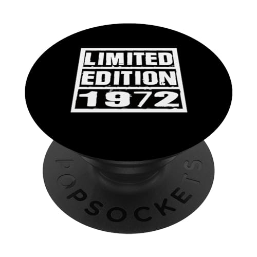 Consigue ahora Edición limitada 1972 Cumpleaños 1972 1972 Vintage PopSockets Regalos PopGrip Intercambiable Top Precio 2024 | regaloscumple.com