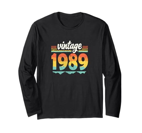 Comprar Vintage 1989 Retro Cumpleaños Idea regalo Manga Larga Catálogo Rebajas 2025 | regaloscumple.com