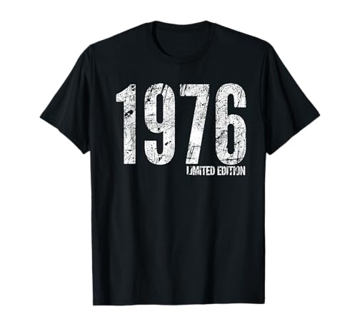 Consigue ahora 1976 Edición Limitada Clásico Nacido en 1976 Retro Catálogo Cumpleaños Camiseta Ofertas 2025 | regaloscumple.com