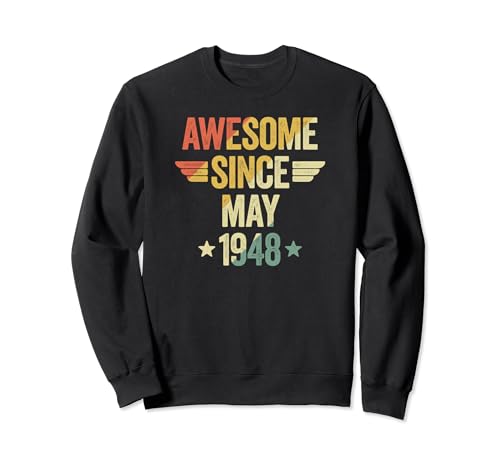 Comprar Awesome Since May 1948 Sudadera Promoción Top Precio 2024 | regaloscumple.com