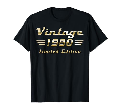 Consigue Promoción ahora Vintage 1980 coche clásico 45 cumpleaños Camiseta Rebajas 2024 | regaloscumple.com