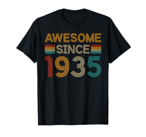 Comprar Impresionante Desde 1935 89 Años Catálogo 89 Cumpleaños Divertido Retro Camiseta Ofertas 2024 | regaloscumple.com