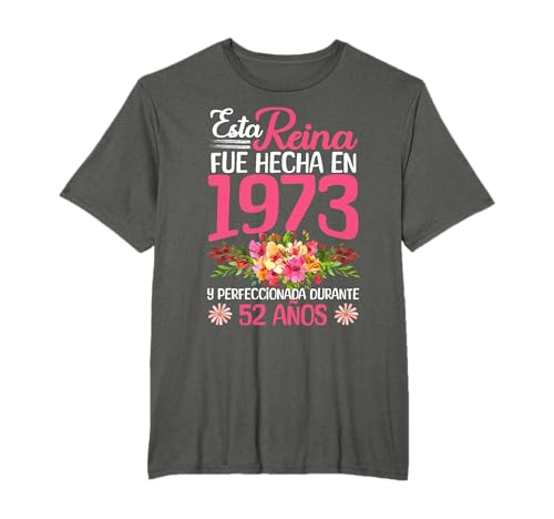 Consigue ahora 52 Años Regalo Cumpleaños Mujer Hecha En 1973 52 Años Navidad Camiseta Top Precio 2025 | regaloscumple.com