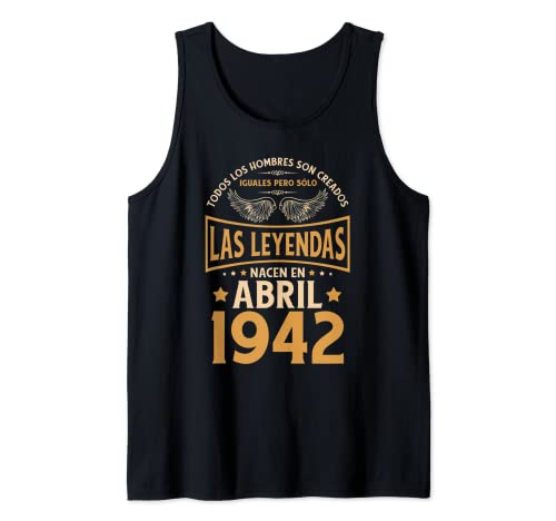 Comprar Cumpleaños BlackFriday Hombre Regalos Las Leyendas Abril 1942 Camiseta sin Mangas Top Precio 2023 | regaloscumple.com