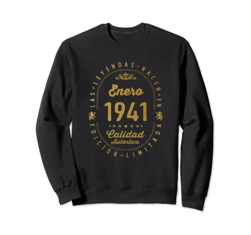 Comprar 82 años Cumpleaños Las Leyendas nacen en Enero Ideas para regalar 1941 Sudadera Top Precio 2024 | regaloscumple.com