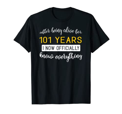 Oferta Camiseta cumpleaños Regalo 101 Camiseta