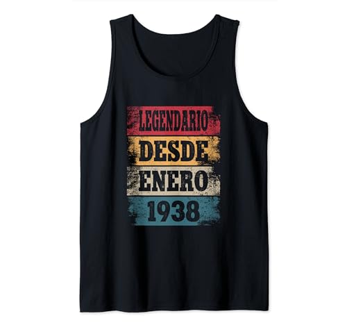 Consigue ahora Legendario Desde BlackFriday Enero 1938 - Cumpleaños 87 Años Camiseta sin Mangas Rebajas 2024 | regaloscumple.com
