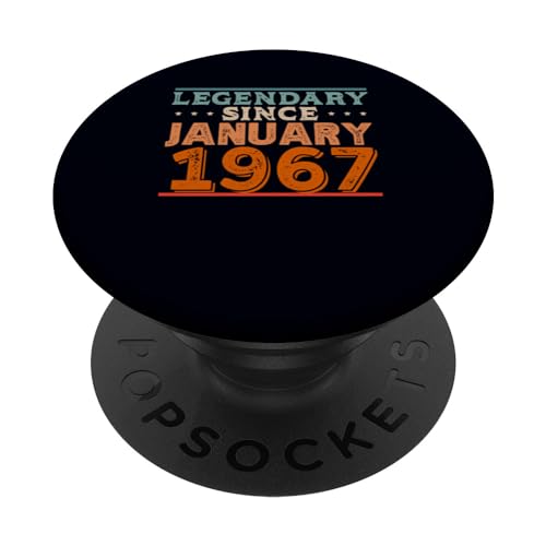 Consigue ahora Legendario desde enero 1967 Retro Vintage Navidad 60 cumpleaños PopSockets PopGrip Intercambiable Top Precio 2024 | regaloscumple.com