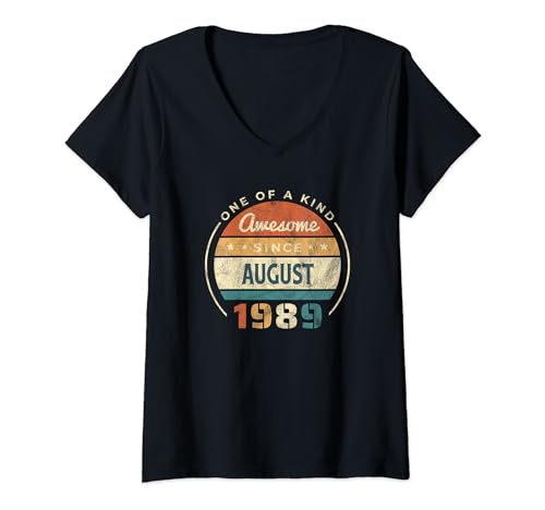 Consigue ahora Mujer 35 cumpleaños regalos hombre mujer 35 años agosto 1989 Ideas para regalar Camiseta Cuello V Top Precio 2024 | regaloscumple.com