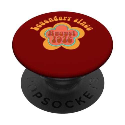 Consigue ahora Nacido en agosto 1972 Cumpleaños Legendario Cumpleaños desde 1972 PopSockets PopGrip Intercambiable Rebajas 2024 | regaloscumple.com