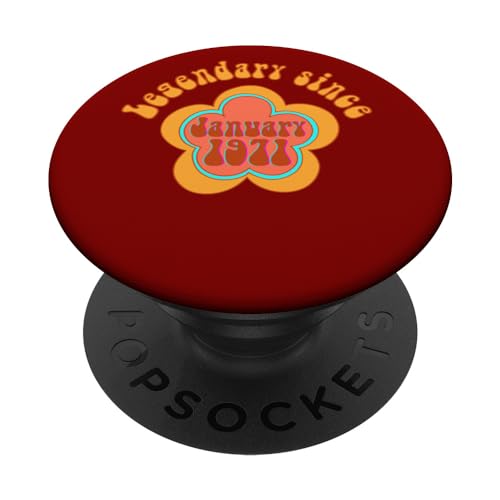 Comprar Nacido en enero Cumpleaños 1971 Cumpleaños Legendario desde 1971 PopSockets PopGrip Intercambiable Top Precio 2024 | regaloscumple.com