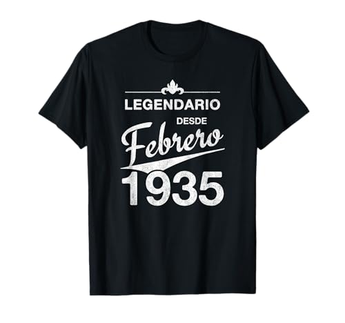 Comprar 90 cumpleaños Nacido en Febrero 1935 Vintage 90 años Camiseta Navidad Ofertas 2025 | regaloscumple.com
