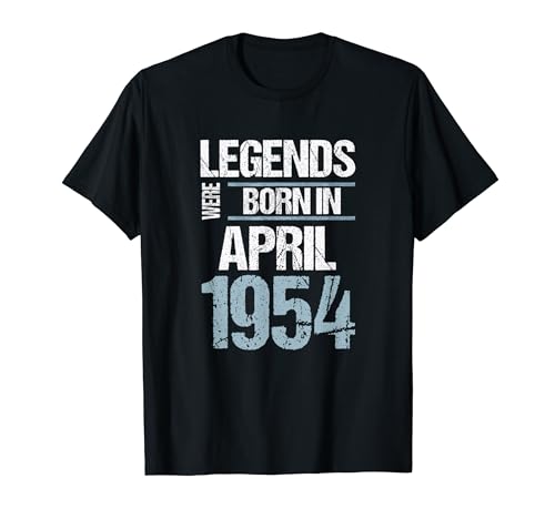 Comprar Las Promoción leyendas nacieron en abril 1954 Cumpleaños Camiseta Ofertas 2024 | regaloscumple.com