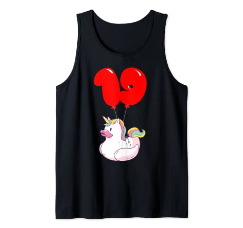 Comprar Patito unicornio - 19 Cumpleaños Catálogo - Fiesta De Globos Camiseta sin Mangas Rebajas 2025 | regaloscumple.com
