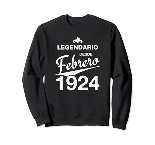 Consigue ahora 100 Catálogo cumpleaños Nacido en Febrero 1924 Vintage 100 años Sudadera Rebajas 2024 | regaloscumple.com