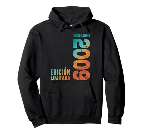 Comprar Diciembre 2009 Retro 2009 Año 2009 Vintage 2009 Sudadera Cumpleaños con Capucha Ofertas 2024 | regaloscumple.com