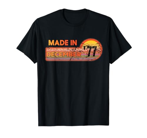 Comprar Hecho en diciembre 1977 Impresionante desde 1977 Regalos cumpleaños vintage Camiseta Top Precio 2025 | regaloscumple.com