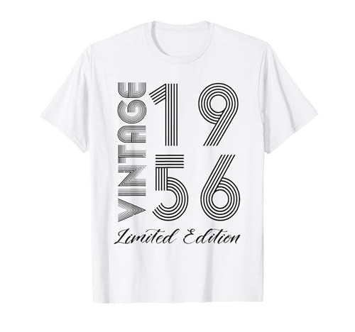 Consigue ahora BlackFriday Vintage 1956 Edición Limitada Retro Vintage Cumpleaños Camiseta Rebajas 2025 | regaloscumple.com