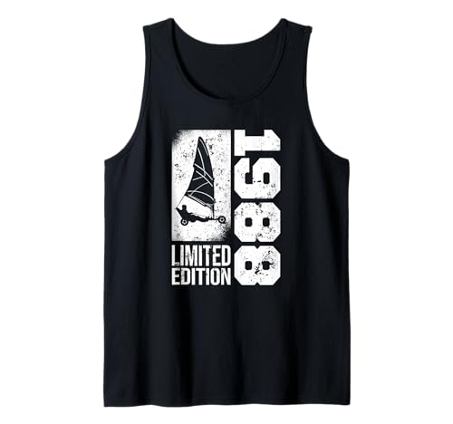 Consigue ahora Velerista playa nacido en 1988 Cumpleaños Vela Regalos playa Camiseta sin Mangas Top Precio 2025 | regaloscumple.com