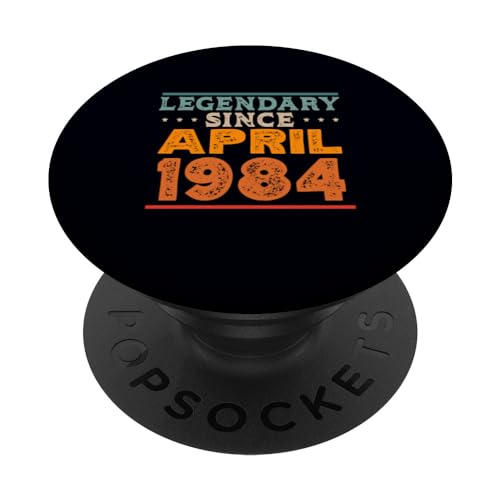 Comprar Legendary desde abril 1984 impresionante fiesta cumpleaños BlackFriday retro PopSockets PopGrip Intercambiable Top Precio 2025 | regaloscumple.com