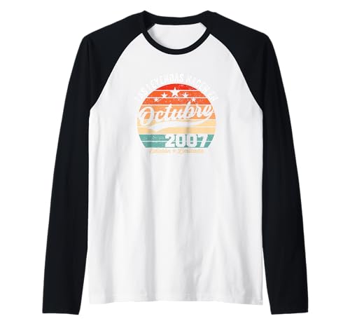 Comprar 17 años Cumpleaños Las Leyendas nacen en Octubre 2007 Camiseta Manga Raglan Ideas para regalar Ofertas 2024 | regaloscumple.com