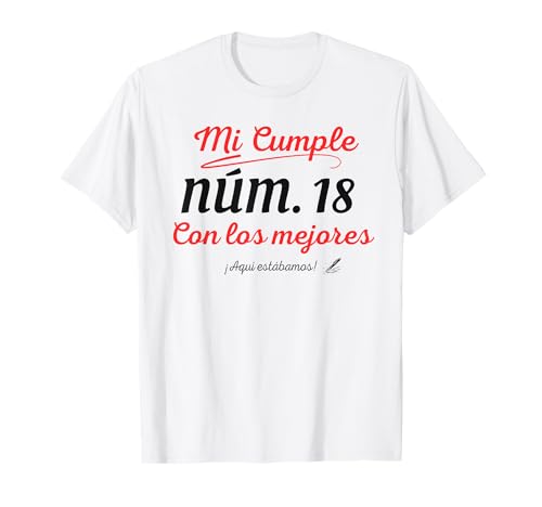 Consigue ahora Para firmar 18 años regalo Navidad cumpleaños cumpleaños 18 años Camiseta Ofertas 2024 | regaloscumple.com