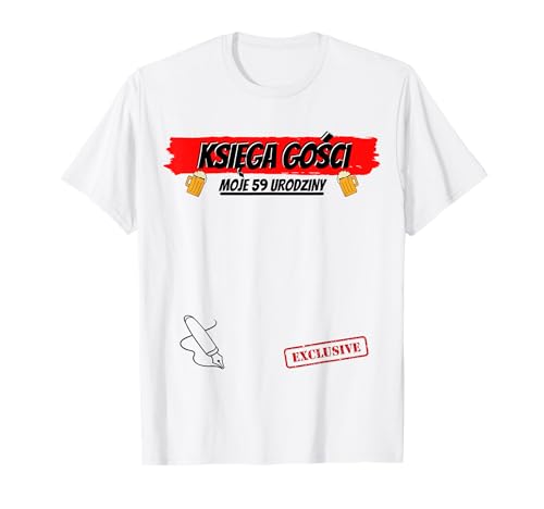 Comprar Libro Ideas para regalar visitas Polaco Polonia Ksiega Gosci 59 años cumpleaños Camiseta Ofertas 2025 | regaloscumple.com