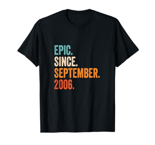Consigue ahora Epic Since September Regalos 2006 Camiseta Top Precio 2023 | regaloscumple.com
