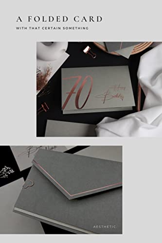 Mejores precios - Happy Birthday 70 - Tarjeta felicitacion 70 cumpleaños con sobre