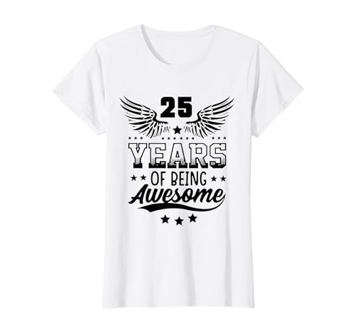 Comprar Vintage 25 cumpleaños mujeres 25 años regalos Cumpleaños 25 cumpleaños Camiseta Ofertas 2024 | regaloscumple.com