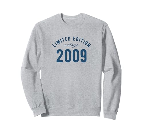 Consigue ahora Edición Regalos Limitada Vintage Cumpleaños 2009 Azul Sudadera Ofertas 2025 | regaloscumple.com