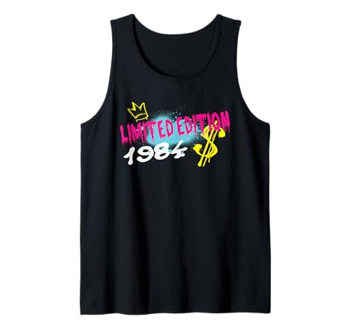 Comprar Edición limitada 1984 Cumpleaños 1984 Nacido 1984 Vintage Camiseta Regalos sin Mangas Ofertas 2025 | regaloscumple.com
